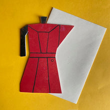 Load image into Gallery viewer, Coffee Pot Greetings Card