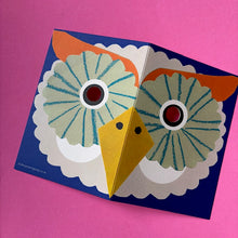 Load image into Gallery viewer, Owl Mask card