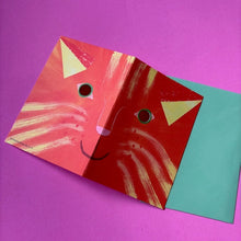 Load image into Gallery viewer, Cat Mask Card