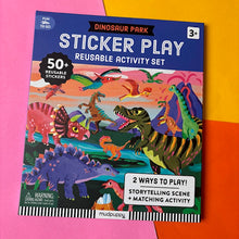Load image into Gallery viewer, Dinosaur Park Sticker Play Reusable Activity Set