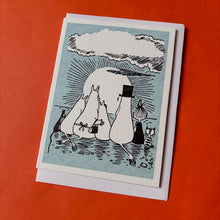Load image into Gallery viewer, Sunset Moomin Letterpress Card