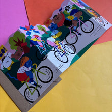 Load image into Gallery viewer, Le Tour Cycling Concertina Card,