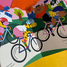 Load image into Gallery viewer, Le Tour Cycling Concertina Card,