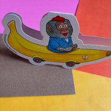 Load image into Gallery viewer, Bananas Gorilla Car Greetings Card