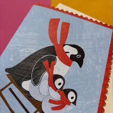 Load image into Gallery viewer, Penguin Family card