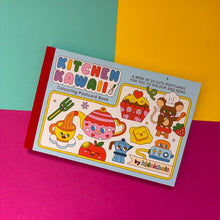 Load image into Gallery viewer, Kitchen Kawaii Colouring Postcard Book