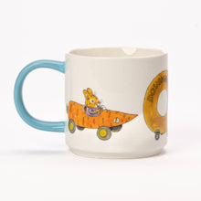 Load image into Gallery viewer, Things that go Mug - blue handle
