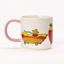Load image into Gallery viewer, Things That go Mug - pink handle
