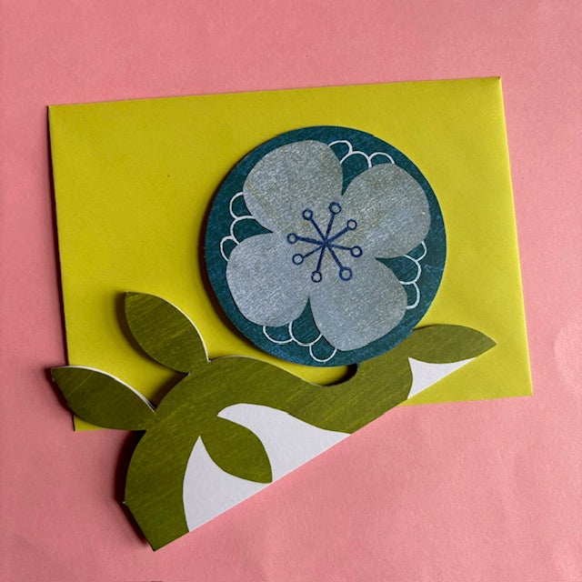 Blue Flower Card