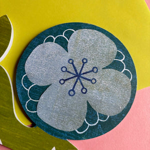 Blue Flower Card