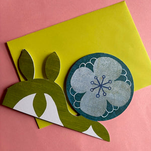 Blue Flower Card