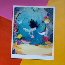 Load image into Gallery viewer, Under the Sea - Angel &amp; Mermaid
