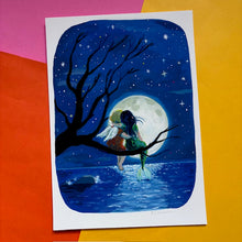 Load image into Gallery viewer, Moon Scene - Angel &amp; Mermaid
