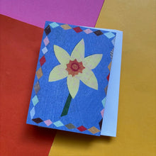 Load image into Gallery viewer, Patchwork Daffodil Concertina Card
