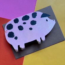 Load image into Gallery viewer, Spotty Pig Card
