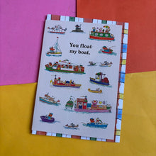 Load image into Gallery viewer, You Float My Boat - Richard Scarry Card
