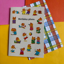 Load image into Gallery viewer, Birthday Plans Greetings Card
