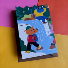 Load image into Gallery viewer, Outdoors Hiking Concertina Card
