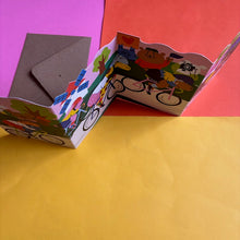 Load image into Gallery viewer, Le Tour Cycling Concertina Card,
