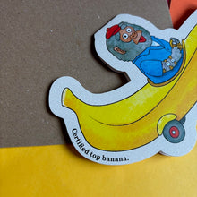 Load image into Gallery viewer, Bananas Gorilla Car Greetings Card
