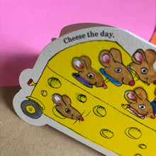 Load image into Gallery viewer, Cheese Mouse Car - Richard Scarry Card
