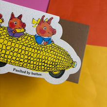 Load image into Gallery viewer, Corn On The Cob Car -Richard Scarry Card
