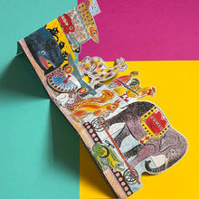 Load image into Gallery viewer, Tin Toys - Polar Bear to Elephant Die Cut Card
