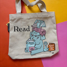Load image into Gallery viewer, ELEPHANT &amp; PIGGIE READ mini tote bag

