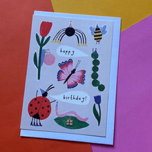 Load image into Gallery viewer, Birthday Bugs card
