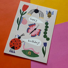 Load image into Gallery viewer, Birthday Bugs card
