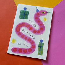 Load image into Gallery viewer, Party Snake Card
