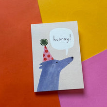 Load image into Gallery viewer, Hooray Dog Mini Card
