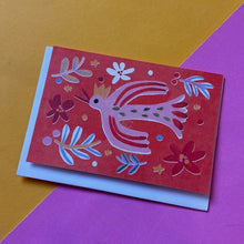 Load image into Gallery viewer, Festive Bird Mini Card
