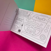 Load image into Gallery viewer, Kitchen Kawaii Colouring Postcard Book
