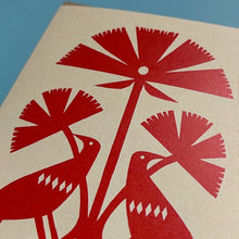 Load image into Gallery viewer, Red Papercut Bird
