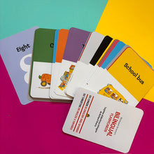 Load image into Gallery viewer, Richard Scarry's Bilingual Flashcards : 50 Cards in English and Spanish

