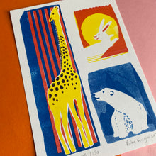 Load image into Gallery viewer, Animal Crackers - Riso Prints
