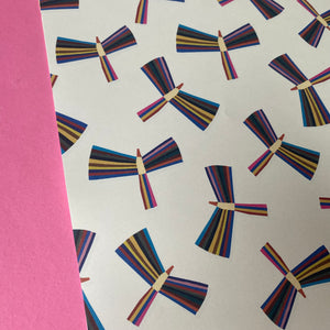 Abstract Birds gift wrap