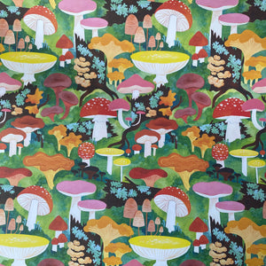 Woodland Mushroom gift wrap