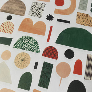 Shapes gift wrap