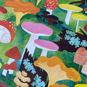 Woodland Mushroom gift wrap