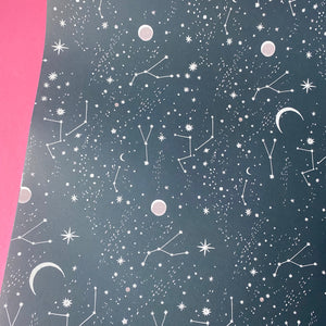 Moon & Stars  gift wrap