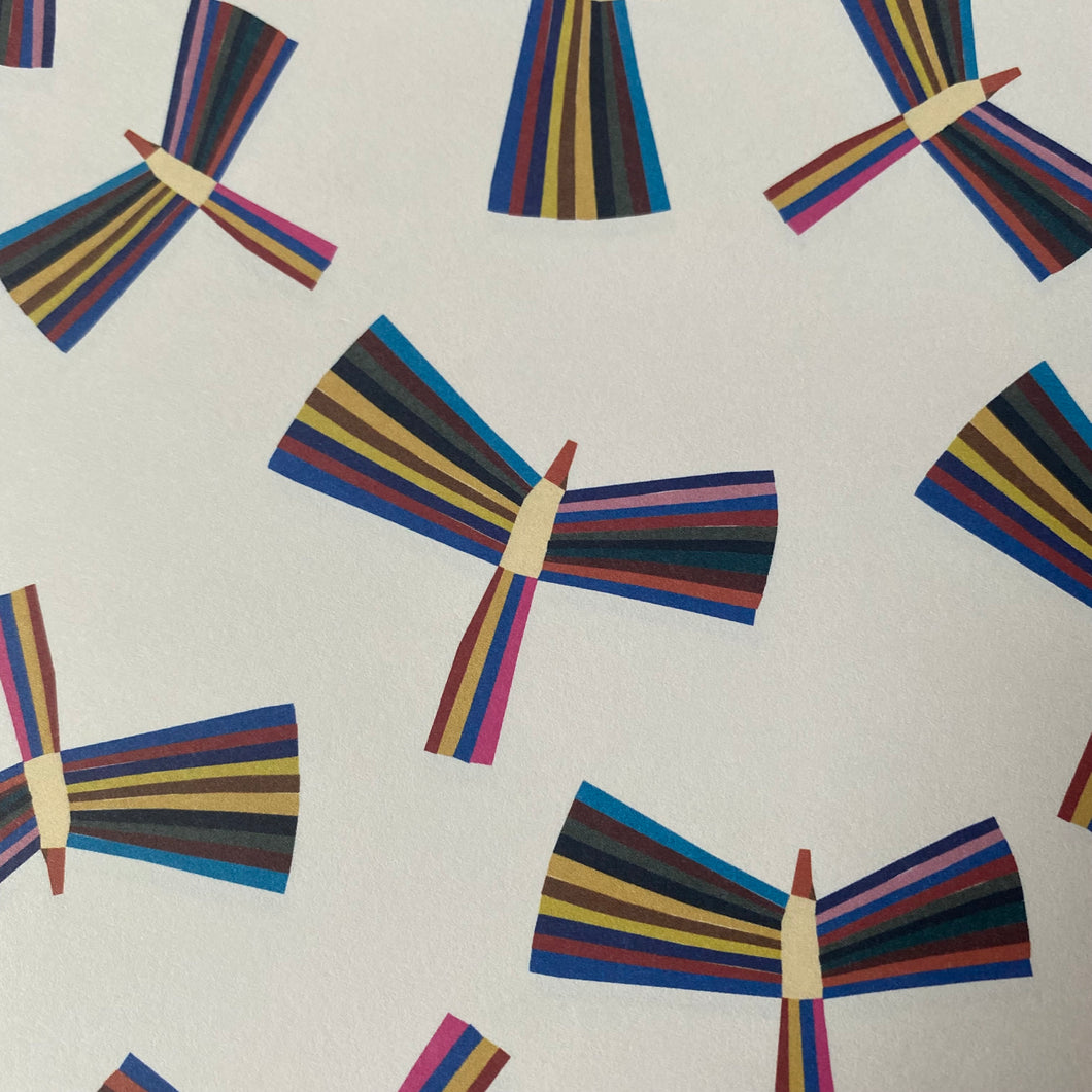 Abstract Birds gift wrap